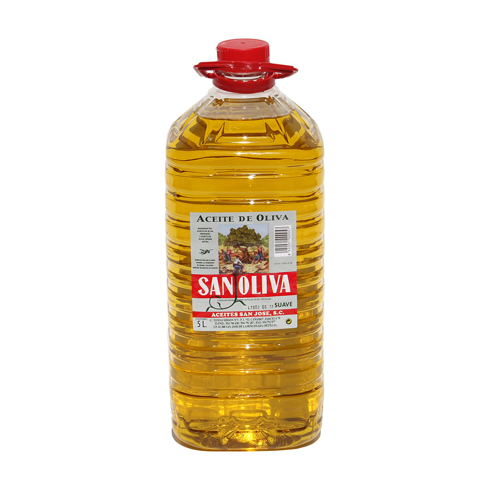 Aceite de Oliva Sansa Suave, 5 Litros - MARZOLIVA - Aceite de Orujo para  Dieta Mediterranea - Origen ESPAÑA : : Alimentación y bebidas